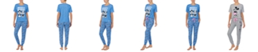 Richard Leeds International Mickey & Minnie Mouse Pajama T-Shirt & Jogger Pants